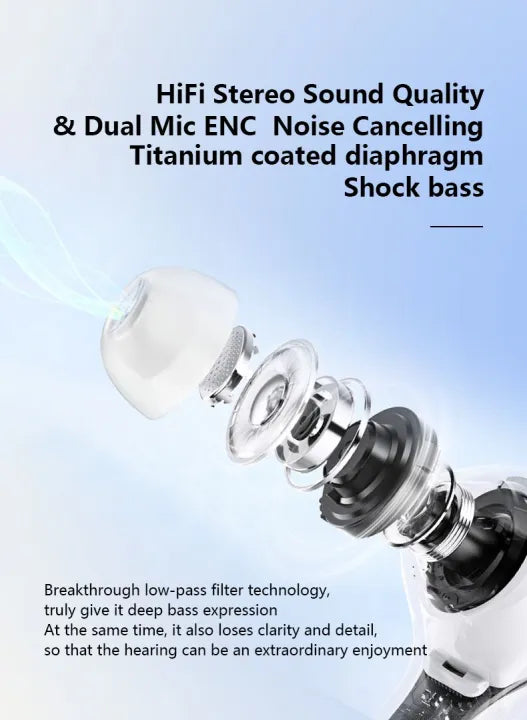 Air39 with pouch High Quality Sound - Bluetooth 5.3 (Colour Random)