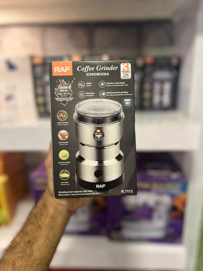 RAF 4 Blades Masala Coffee Grinder | 300W Multifunctional Electric Grinder | Stainless Steel Blades For Coffee, Spices, Nuts & Seeds